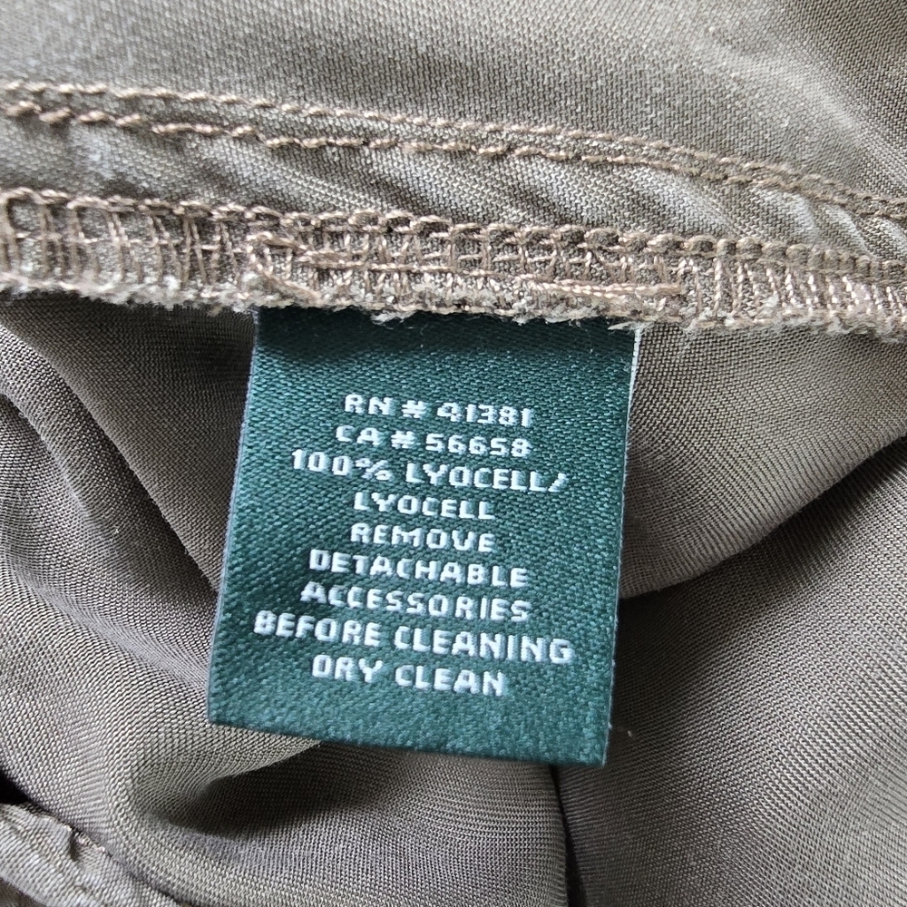 🎊Host Pick🎊 POLO Ralph Lauren Khaki Utility Cargo Pocket Belted Skirt Size 14 - Picture 11 of 16